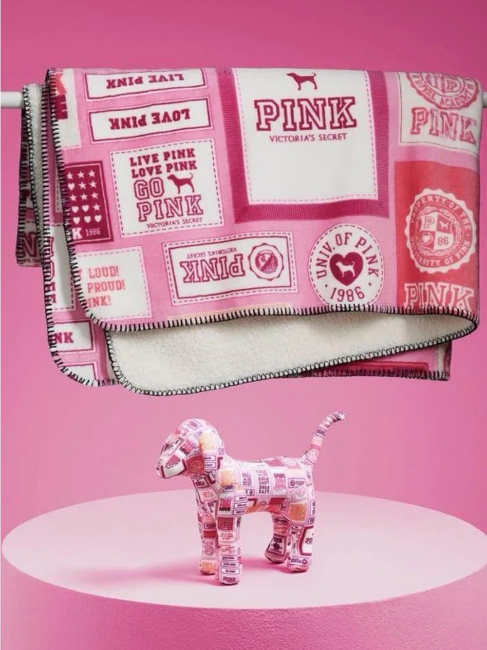 Victoria's Secret PINK Mystery Dog & Blanket - Not Opened!